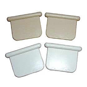 <b>Amerock Cut to Fit Sink Tray End Caps White (Pair)</b>