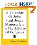 A Calendar of John Paul Jones Manuscripts in the Library of Congress