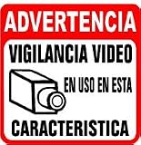 WARNING: Video Surveillance Sign - Spanish