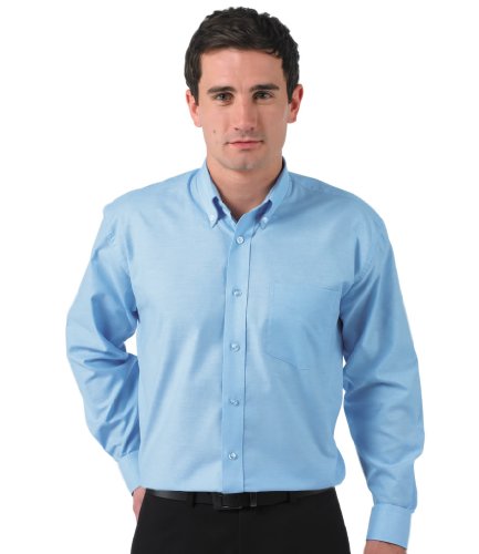 Russell Collection Mens Long Sleeve Easy Care 