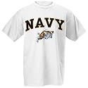 Navy Midshipmen White Bare Essentials T-shirt
