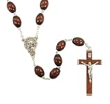 Pack of 6 Brown Wooden Beaded Family Rosaries 31