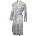 Ex Store Grey Star & Heart Fleece Dressing Gown Size