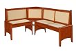 Linon Home Decor 90472T37-01-KD Corner Nook Dining Bench, Cherry