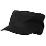 Fitted Military Cap-Black