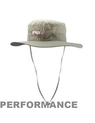 Sports: NCAA Arkansas Razorbacks Collegiate Bora Bora Booney II Hat, One Size, Fossil - Columbia Sportswear