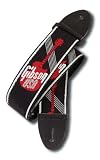Gibson 2 Inch Woven Guitar Strap with Gibson Logo, Red
