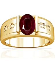 14K Yellow Gold Oval Cut Ruby Solitaire Ring (GIA Certificate)