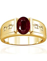 14K Yellow Gold Oval Cut Ruby Solitaire Ring (GIA Certificate)