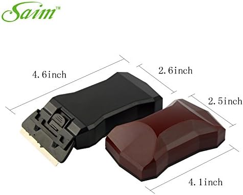 Saim® Aquarium Algae Cleaning Magnet Glass Aquarium Cleaner, Extra Large (Brown and Black)