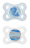 MAM 2 Pack Pearl Silicone Pacifier, 2 Months, Colors May Vary