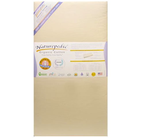 Naturepedic Organic Cotton Ultra 252 Seamless Dual Firmness Crib Mattress