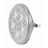 KolourOne LED AR111 Lamp in Sliver Beam Angle: 40°, Color Temperature: 3200K
