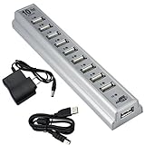 Skque 10 Port High Speed USB 2.0 Hub