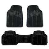 CAR VAN SUV TRUCK RUBBER FLOOR MATS FOR 2-ROWS ALL WEATHER