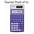 Casio Fraction Mate Scientific Calculator Teacher 10/Pack