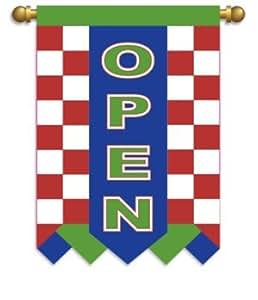 Amazon.com : Garden Size Flag, OPEN flag : Outdoor Decorative Flags