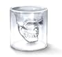 amzdeal 6 Stk Doomed Skull Shot Glass Totenkopf Schnapsglas Sch�del Wein Vodka Skull Head Klar Glas Tasse f�r Hause Bar Party