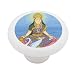Indian Godess Gayatri Decorative High Gloss Ceramic Drawer Knob Image