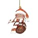 Oklahoma State Cowboys NCAA Striped Acrylic Basketball Snowman Ornament (2.5)