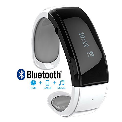 [Prime] White Bluetooth Smart Wrist Watch Phone Bracelet for IOS Android Samsung iPhone HTC LG