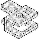 Steel Plywood Clip, 5/8' 20 Gauge