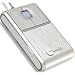 Macally optische Notebook Maus schnurgebunden silber
