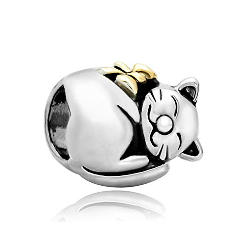 Charmsstory new sale cheap cat cute animal style charm beads fit …