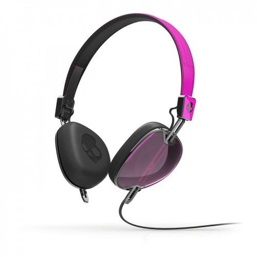 Skullcandy Navigator On-ear Headphone with Mic3, Hot Pink