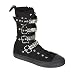 Demonia Men's DEVIANT-203, Canvas 4 Buckle Calf Sneaker Boot