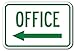 Office With Left Arrow Sign 12