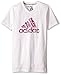 adidas Girls' Big Girls' 30s Ss Tee Flower Adi Logo