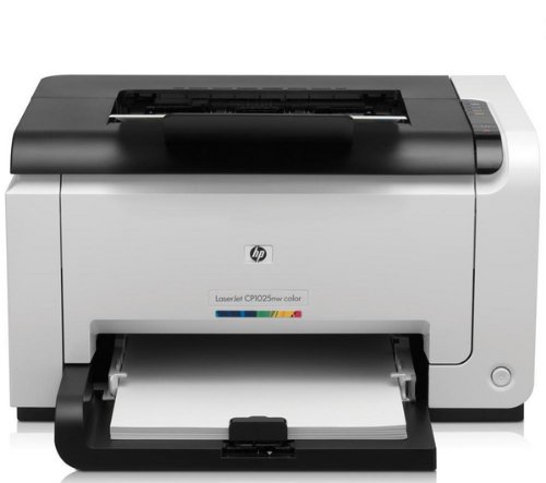 HP Netzwerkfähiger Farblaserdrucker LaserJet Pro CP1025nw + WLAN + Toner HP Color LaserJet 126A (CE312A) - Gelb
