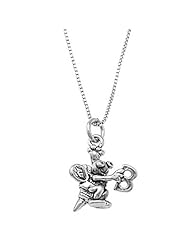 Sterling Silver Spelling Bee Holding Letter B Necklace