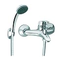 Armatur f�r die Badewanne Einhandmischer Handbrause Schlauch Halter von Ferro