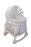 Kolcraft Cuddle 'n Care Rocking Bassinet with Light Vibes Mobile - Creampuff