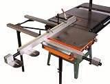 Exaktor EX26S Table Saw Open Grid Sliding System With Stainless Top, Guide Rails, Fence, Table Assembly, Extension Bars & Blocks