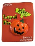 Jack-O-Lantern Pumpkin Lapel Pin Broach Halloween Jewelry Costume Accessory