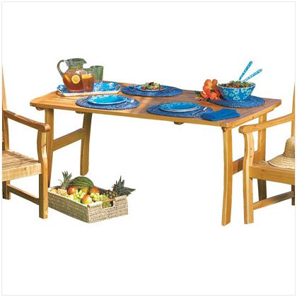 Childrens Toyshop  Kitchen & Housewares : Pine Wood Picnic Table