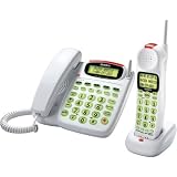 Uniden CEZAI998 5.8 GHz Cordless Phone with Corded Base and Digital Answering System