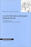 Les Sans-Etat dans la philosophie d Hannah Arendt