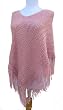Alpaca Lightweight Poncho - Pastel Pink (100% Hand-knitted and Crocheted/small/medium Size) Alpaca Lightweight Poncho - Pastel Pink (100% Hand-knitted and Crocheted/small/medium Size)