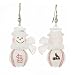 St. Louis Cardinals Set of 1 Snowman Baseball Earrings - MLB Baseball