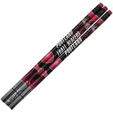 NBA Portland Trail Blazers 3-Pack Team Logo Pencil Set - Black/Pink