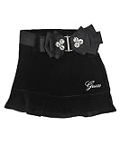 GUESS Kids Girls Panne Belted Skirt, BLACK GUESS Kids Girls Panne Belted Skirt, BLACK