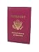 Leather Passport Holder Cover with Gold Embossing in Many Different Colors