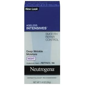 Neutrogena Ageless Intensives Deep Wrinkle Moisture, Night, 1.4-Ounce Tubes