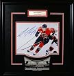 Dion Phaneuf Signed 8X10 Etched Mat - Pushing Off
