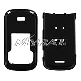 Solid Black Snap-On Cover Hard Case Cell Phone Protector for Motorola W766  ....