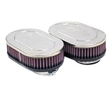 K&N RC-2382 Kawasaki Suzuki Universal Chrome Filter by K&N